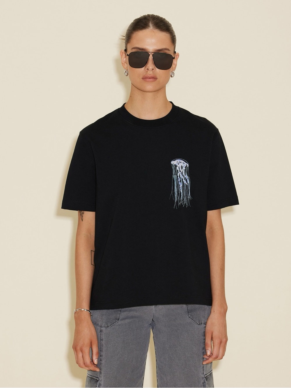 Holzweiler Kjerag Black Jellyfish Tee